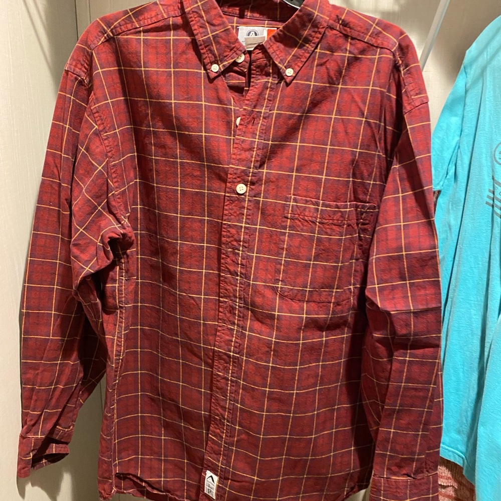 Red Plaid Men's Shirt